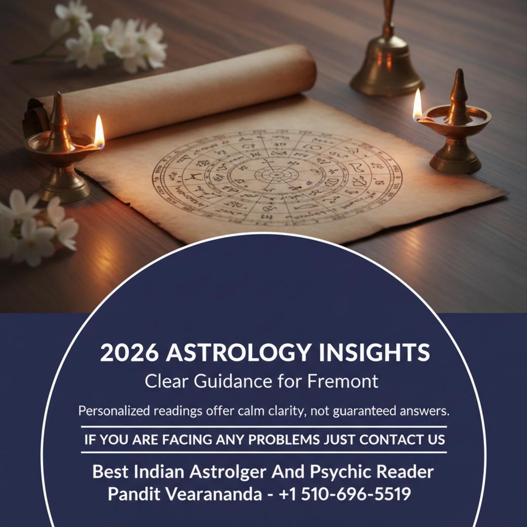 What 2026 Vedic Astrology Predictions Mean for Fremont Residents 2026 vedic astrology predictions chart with spiritual setup in Fremont