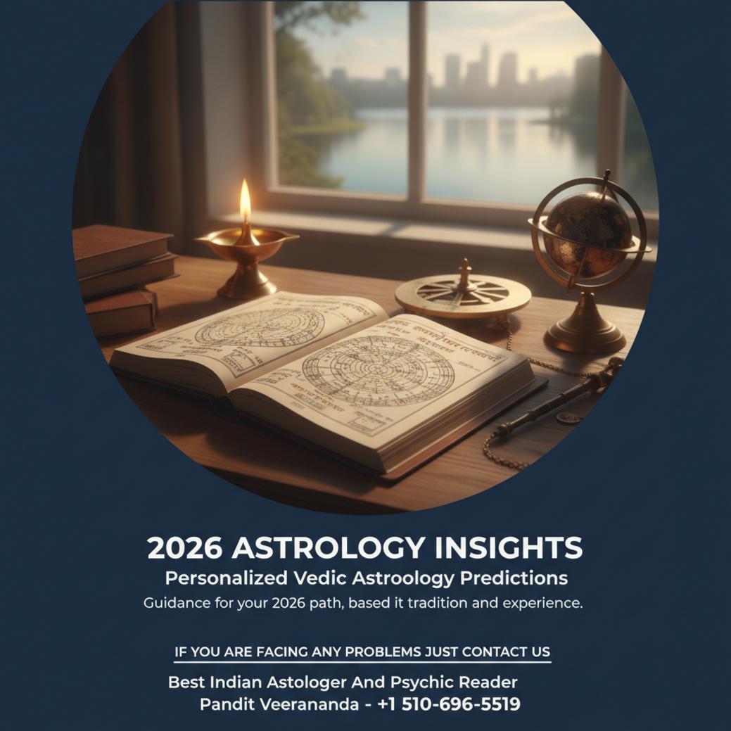 What 2026 Vedic Astrology Predictions Mean for Oakland, CA 2026 vedic astrology predictions chart and instruments on desk in Oakland