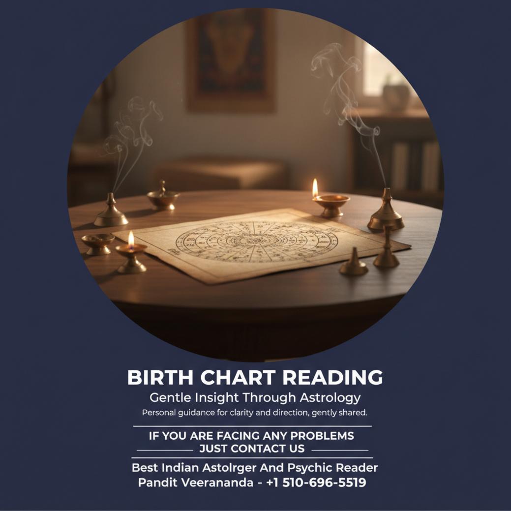 How a Birth Chart Reading in California Can Guide You Vedic birth chart reading setup with oil lamp in California practice