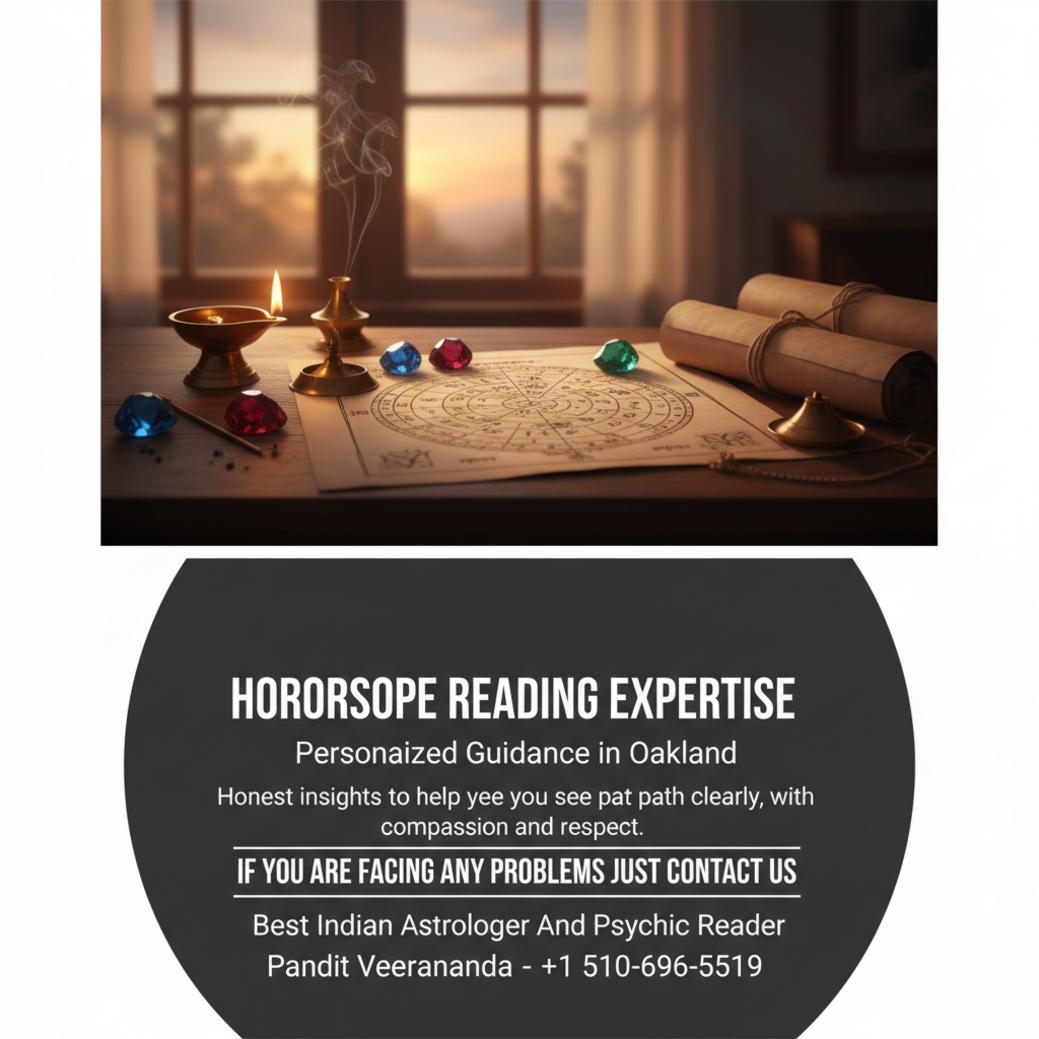 Horoscope reading setup with astrology tools in Oakland setting