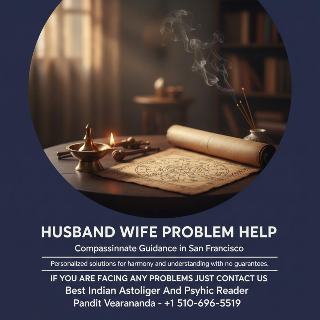Husband wife problem solution tools on table in San Francisco room