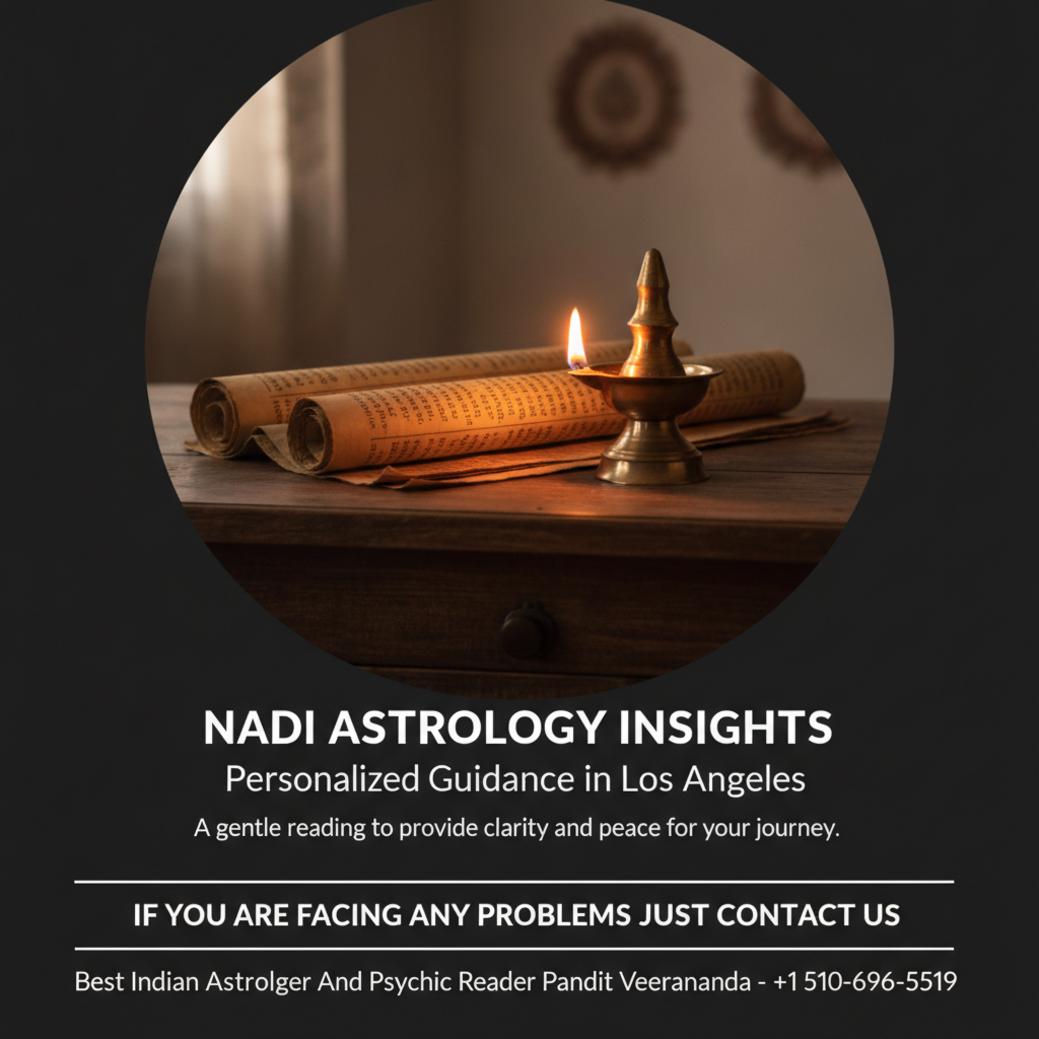 What Can Nadi Astrology Reveal in Los Angeles, CA? Ancient palm leaf manuscripts and oil lamp for nadi astrology Los Angeles