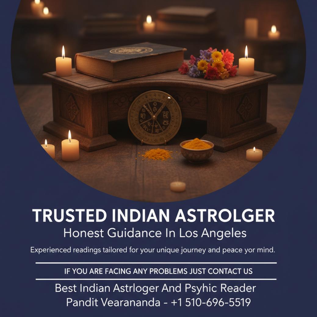 Traditional Vedic astrology tools and texts in Los Angeles setting