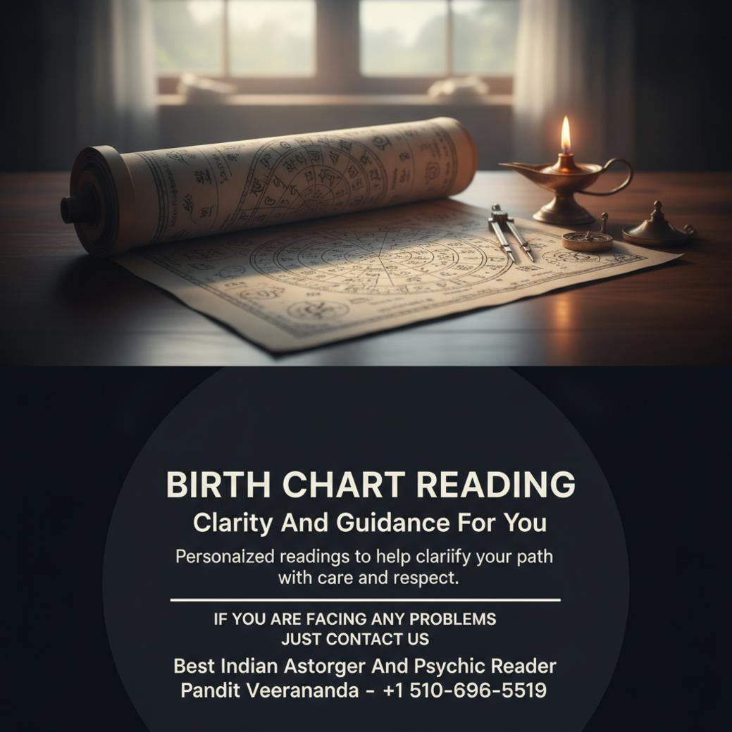 Vedic astrology birth chart reading setup in Fresno office