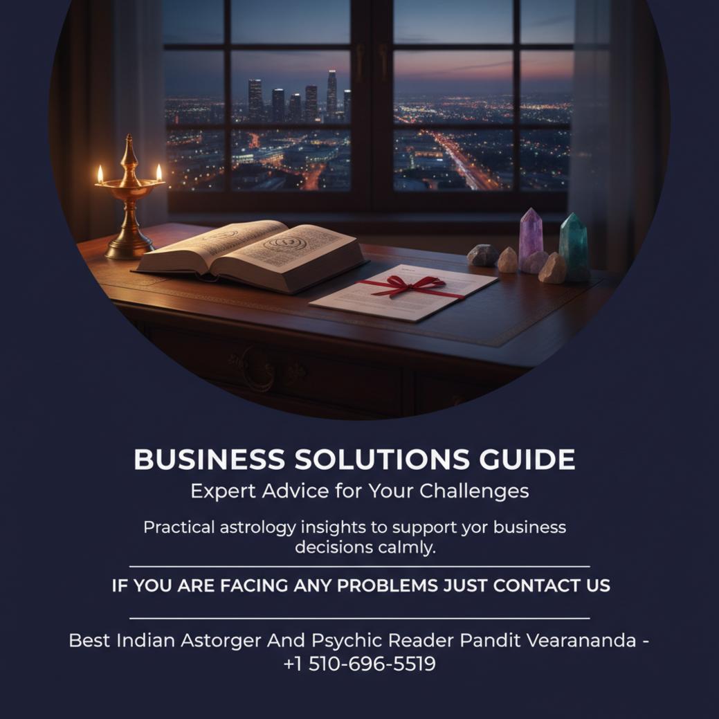 Vedic astrology tools and documents for business problem solution in Bay Area