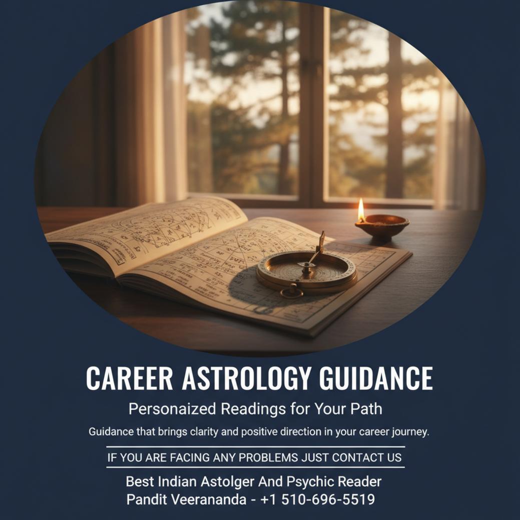 Career astrology guidance setup with Vedic chart in Monterey, CA