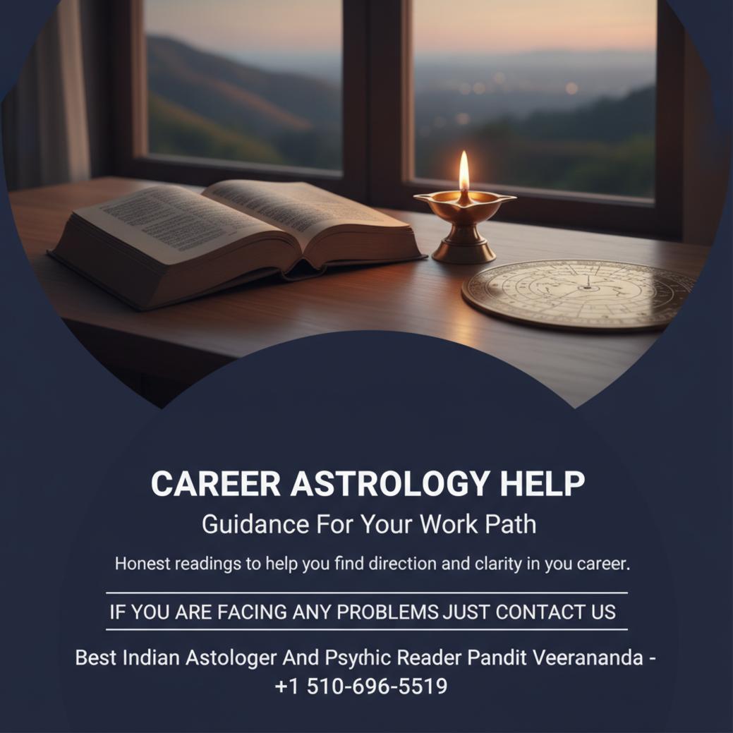 Career astrology guidance tools arranged on desk in Bay Area office