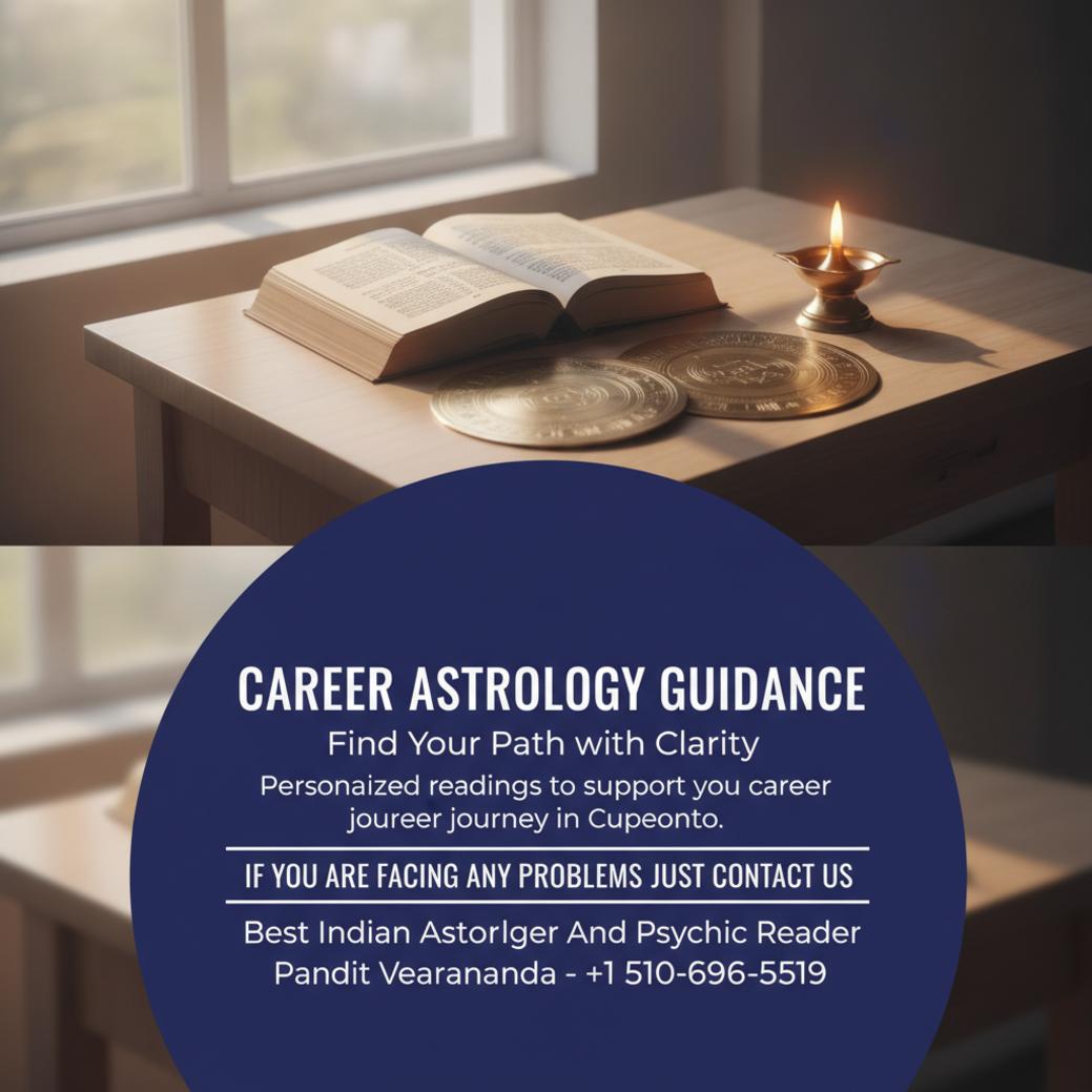 Career astrology guidance setup with charts in Cupertino office