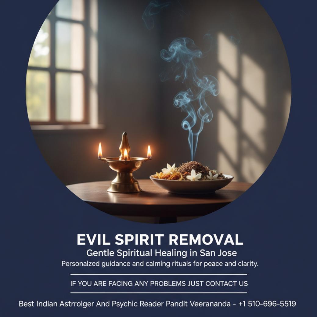 evil spirit removal spiritual altar with lamp in San Jose room