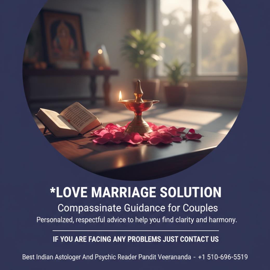 Love marriage solution spiritual setup with diya and Vedic scriptures in Sunnyvale