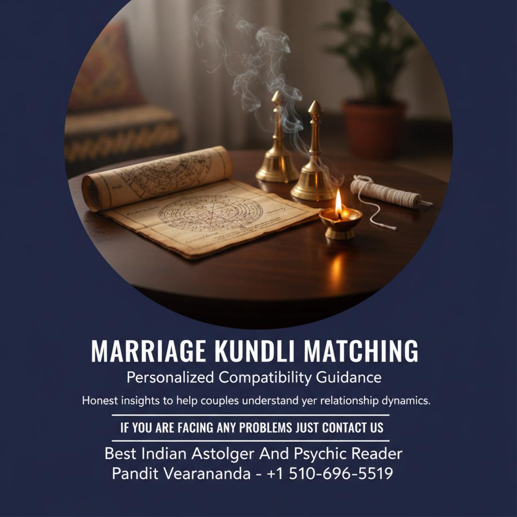 Marriage compatibility kundli matching chart with Vedic tools Bay Area