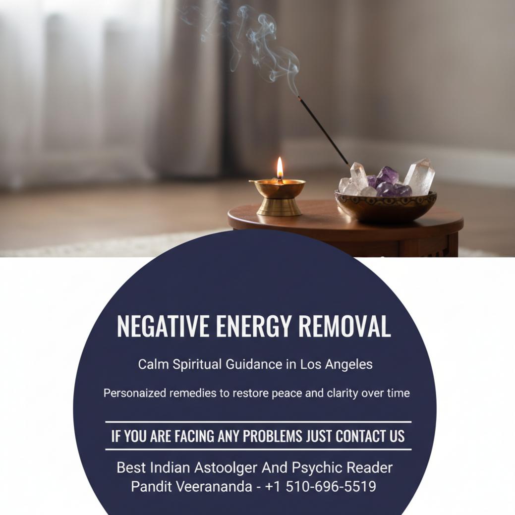 Quiet meditation altar with incense and lamp for negative energy removal Los Angeles