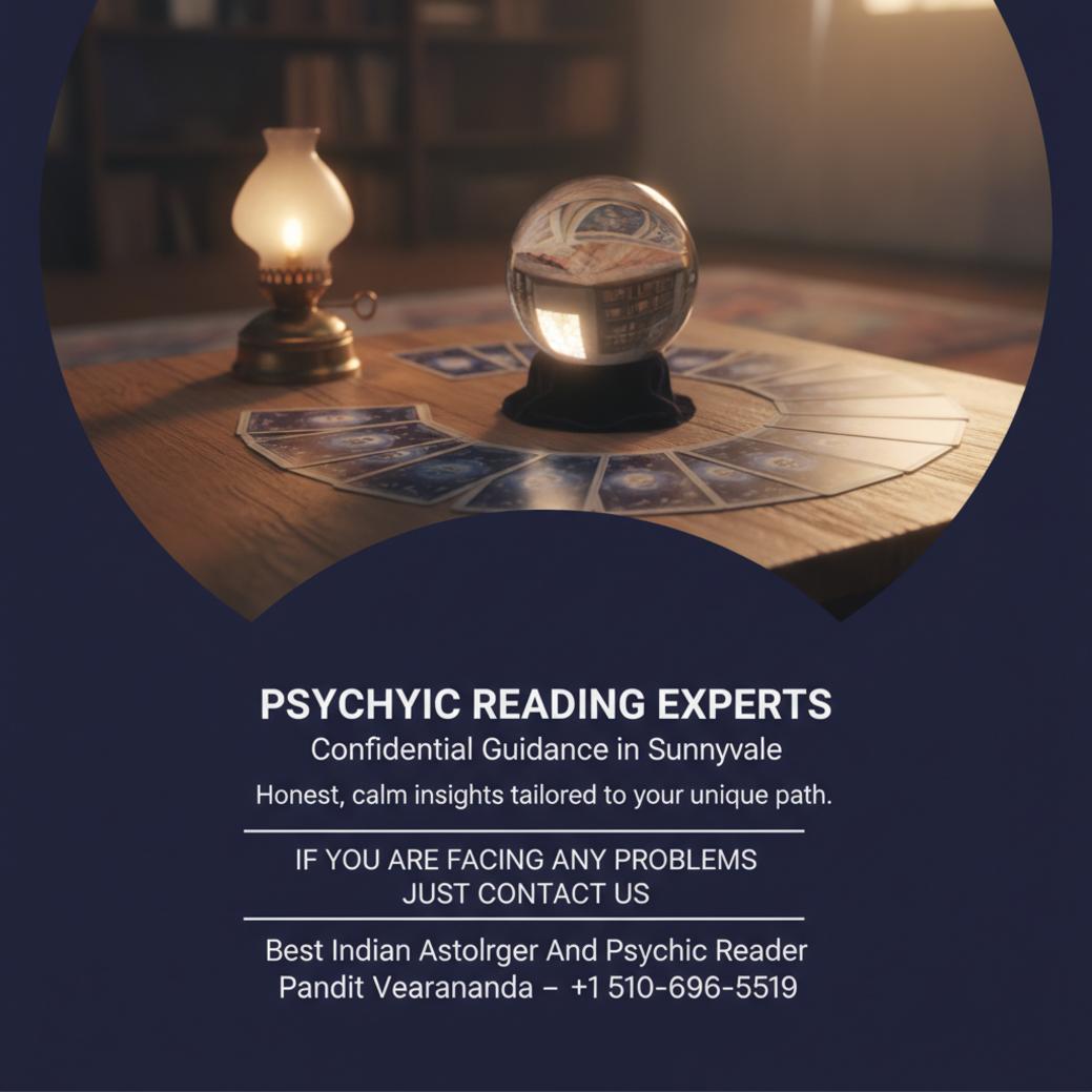 psychic reading setup with tarot cards and lamp Sunnyvale California