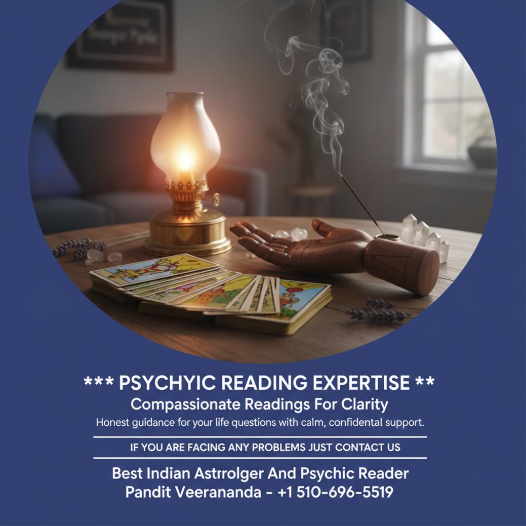 psychic reading setup with tarot and palms in Sunnyvale, CA