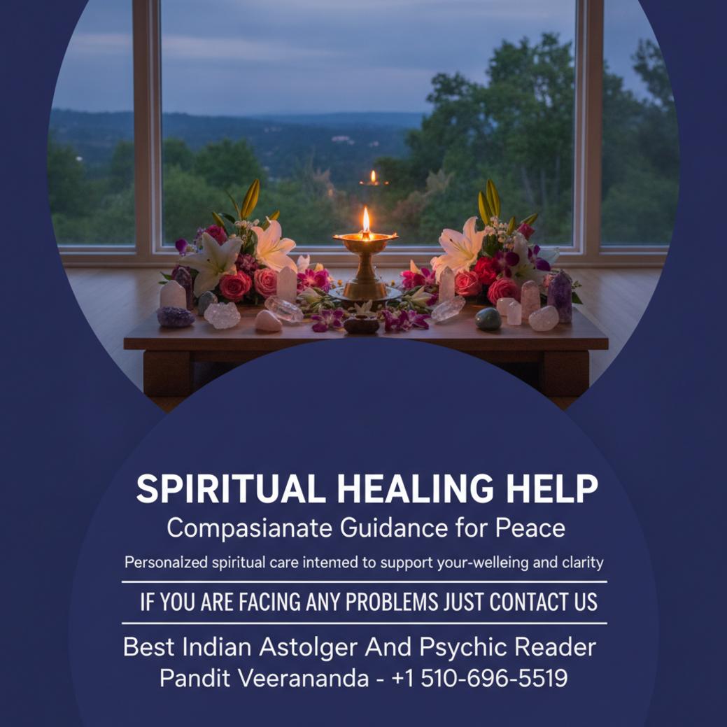 Softly lit spiritual healing altar in Fremont, CA practice