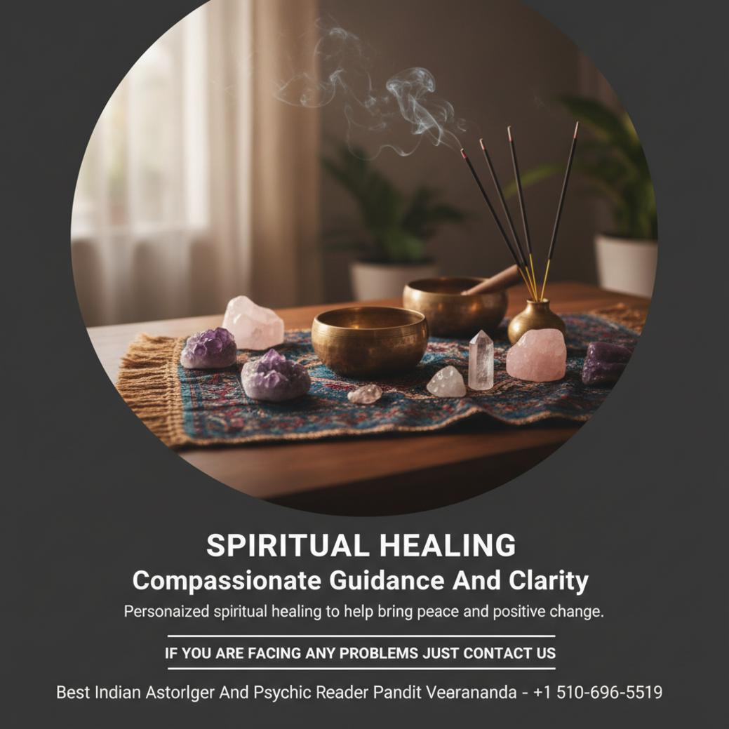 spiritual healing altar with incense and crystals in milpitas