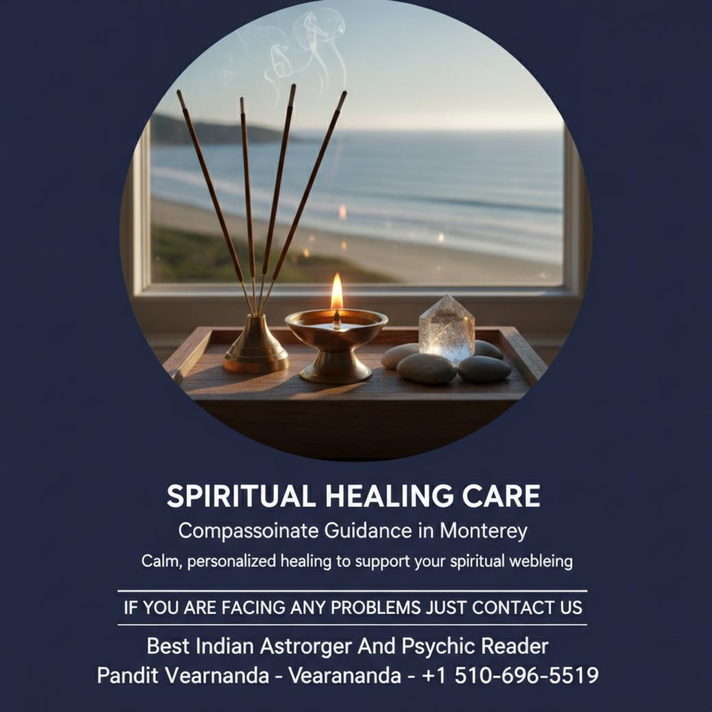 Spiritual healing altar with incense and lamp in Monterey, California