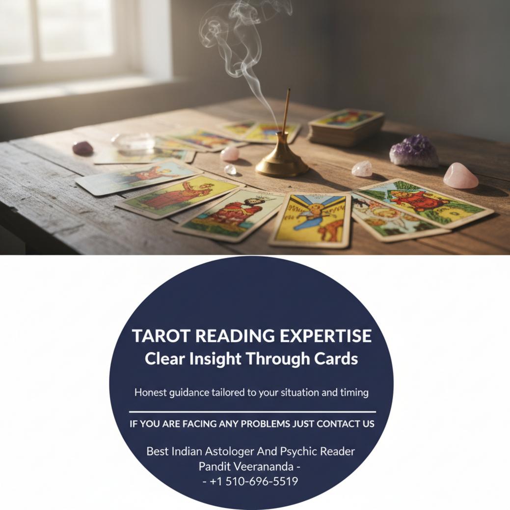 How Tarot Reading in Oakland Can Bring Clarity Today tarot reading setup with cards and crystals in Oakland, CA