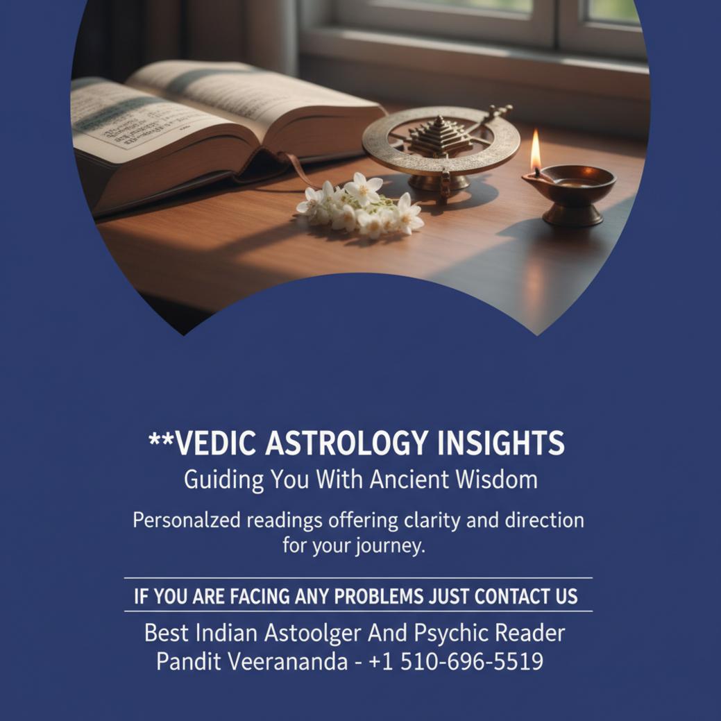 Vedic astrology chart with traditional tools in Los Angeles setting
