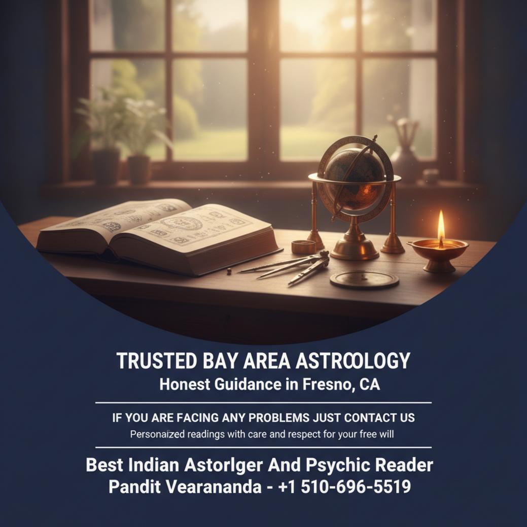 Wooden desk with Vedic astrology tools for best Indian astrologer Fresno