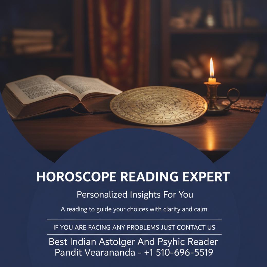 Horoscope reading consultation setup with astrological chart in Fresno, CA