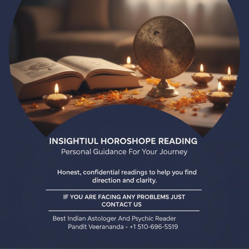 Horoscope reading setup with Vedic astrology chart in Fresno, CA