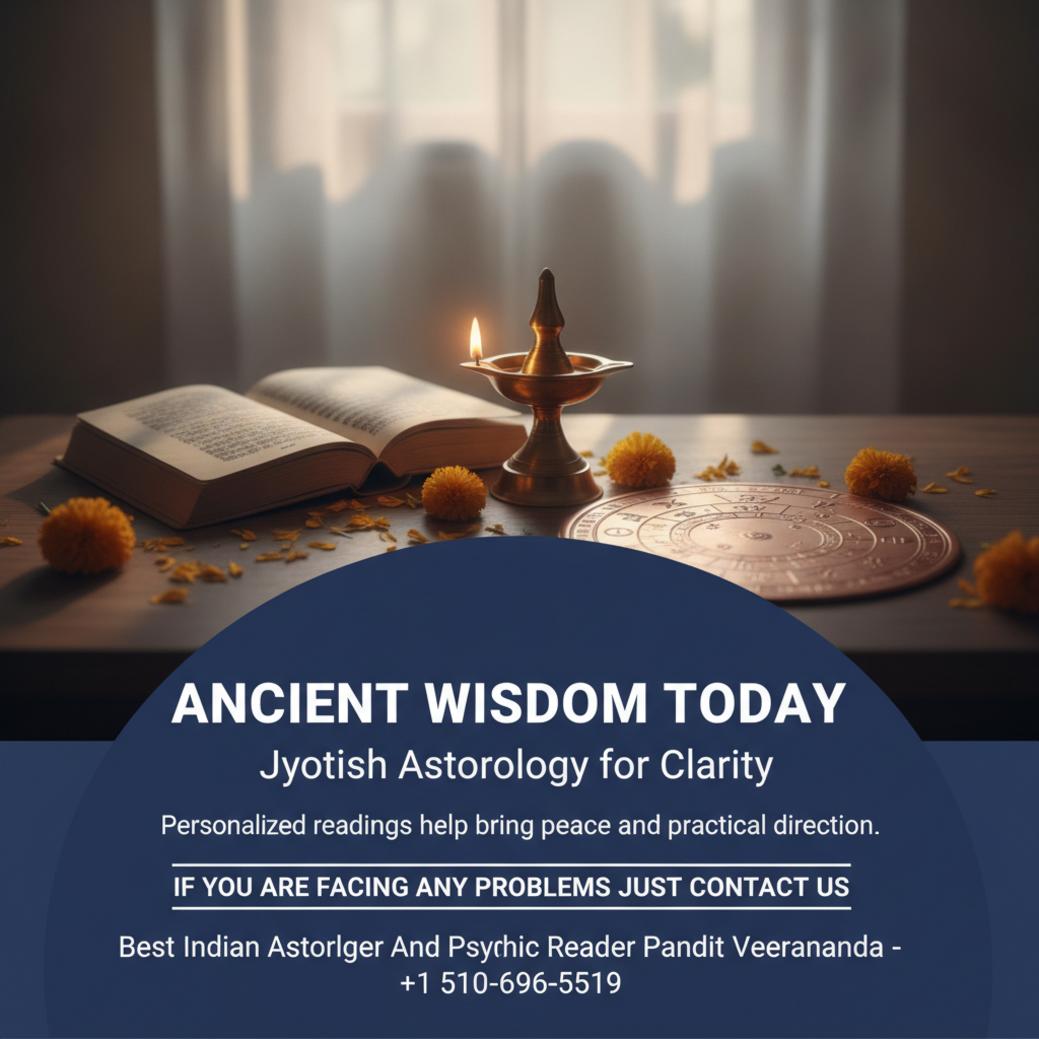 How Jyotish Astrology Can Guide You in Cupertino, CA Jyotish astrology chart with oil lamp and flowers in Cupertino calm room