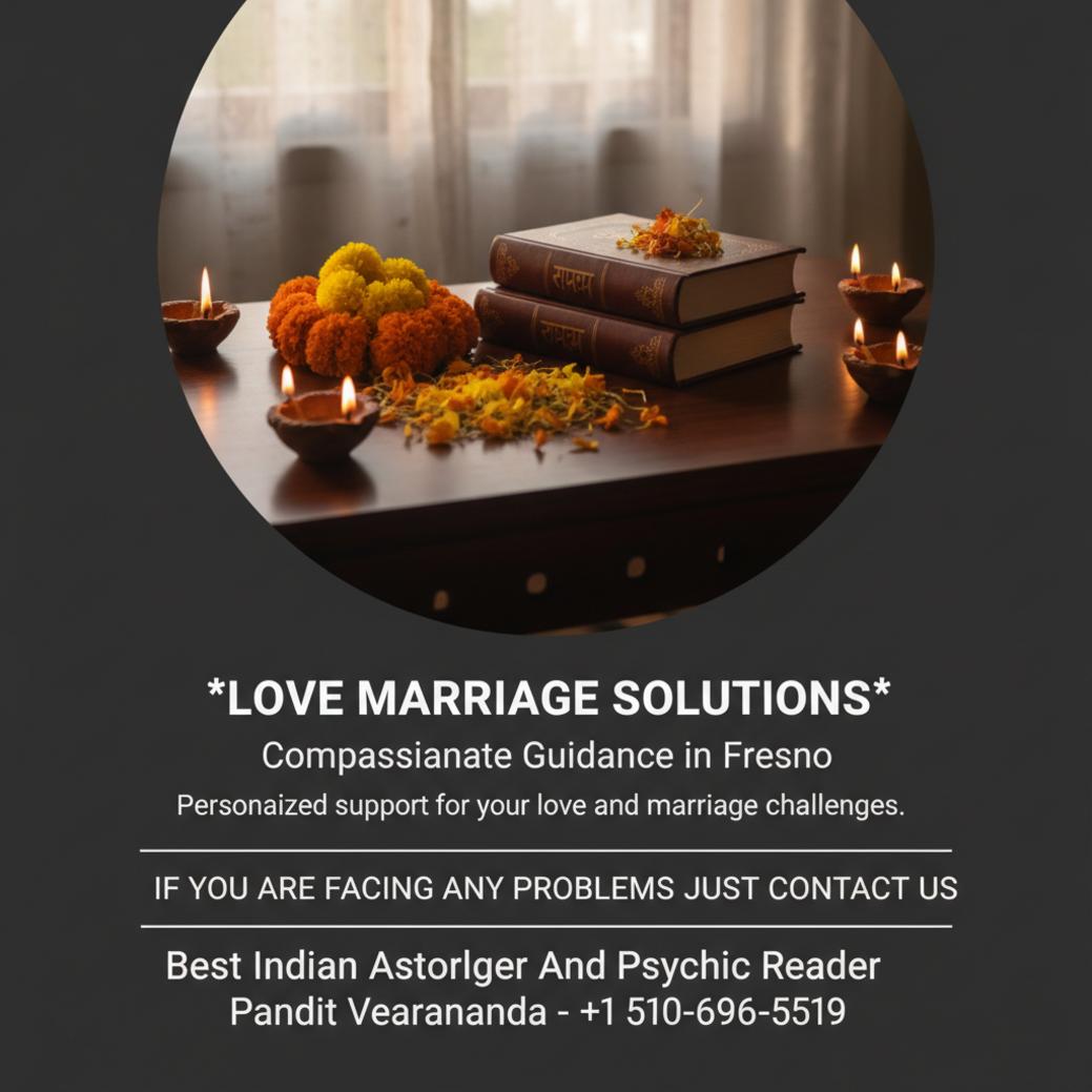 How Love Marriage Solution Helps Couples in Fresno, CA Love marriage solution spiritual setup with diya lamps Fresno
