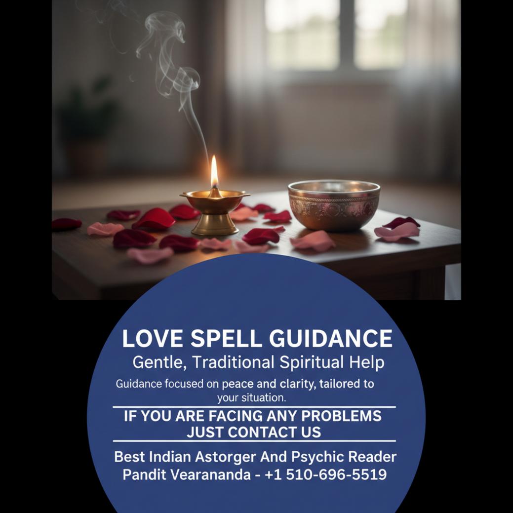 traditional vedic love spell casting setup in los angeles room