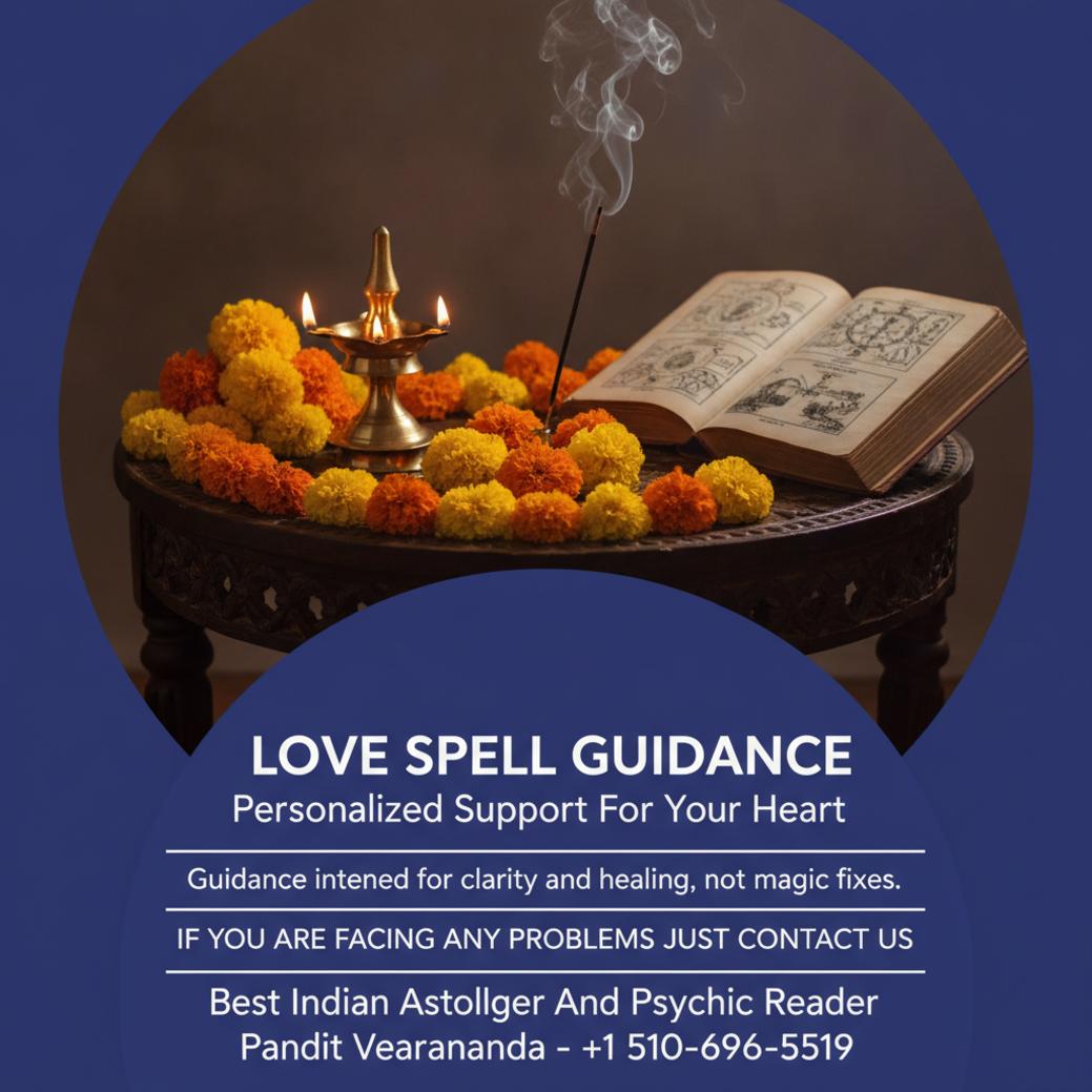 Traditional love and relationship guidance setup with lamp and flowers in Mountain View CA