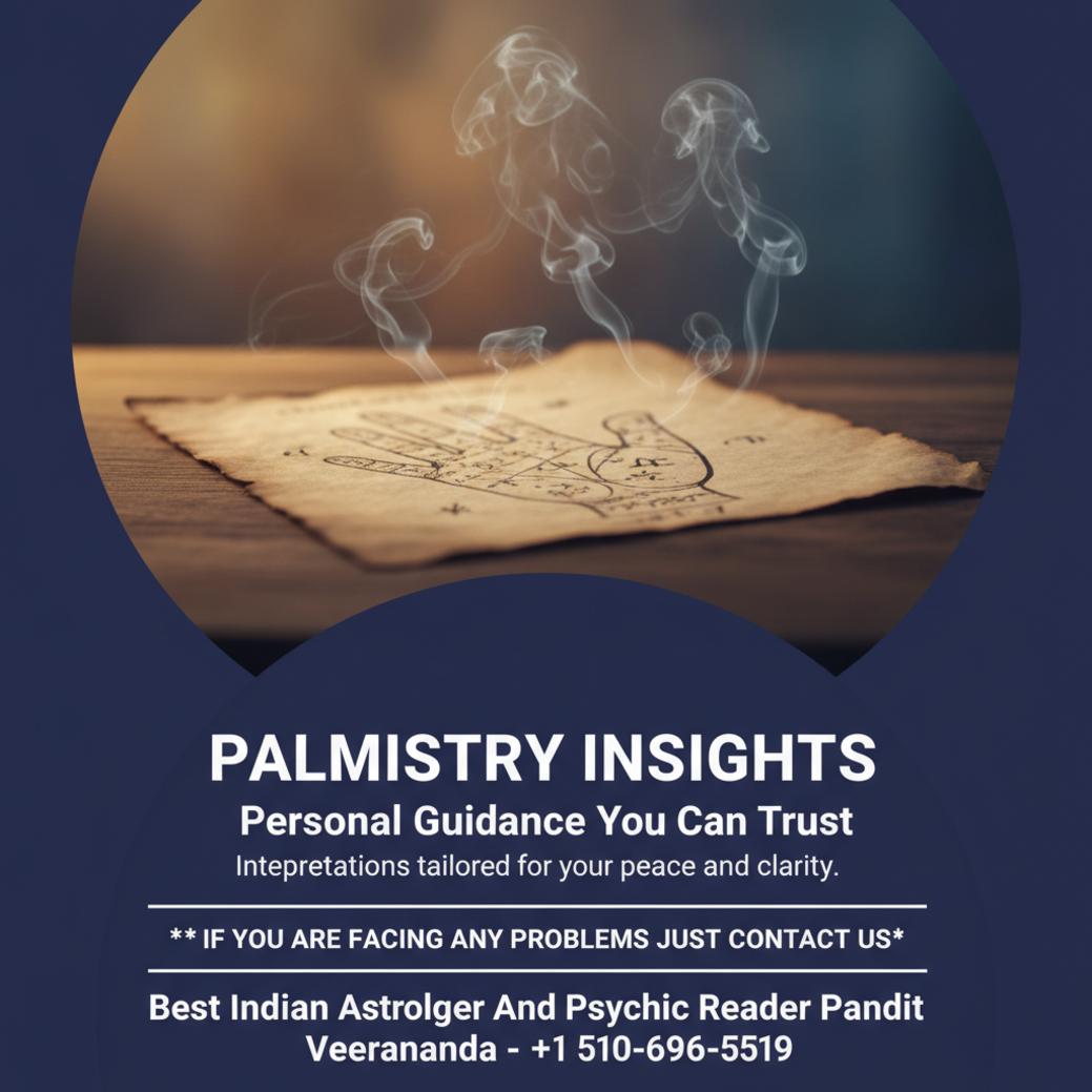 Palmistry chart and lines for palmistry in San Francisco practice