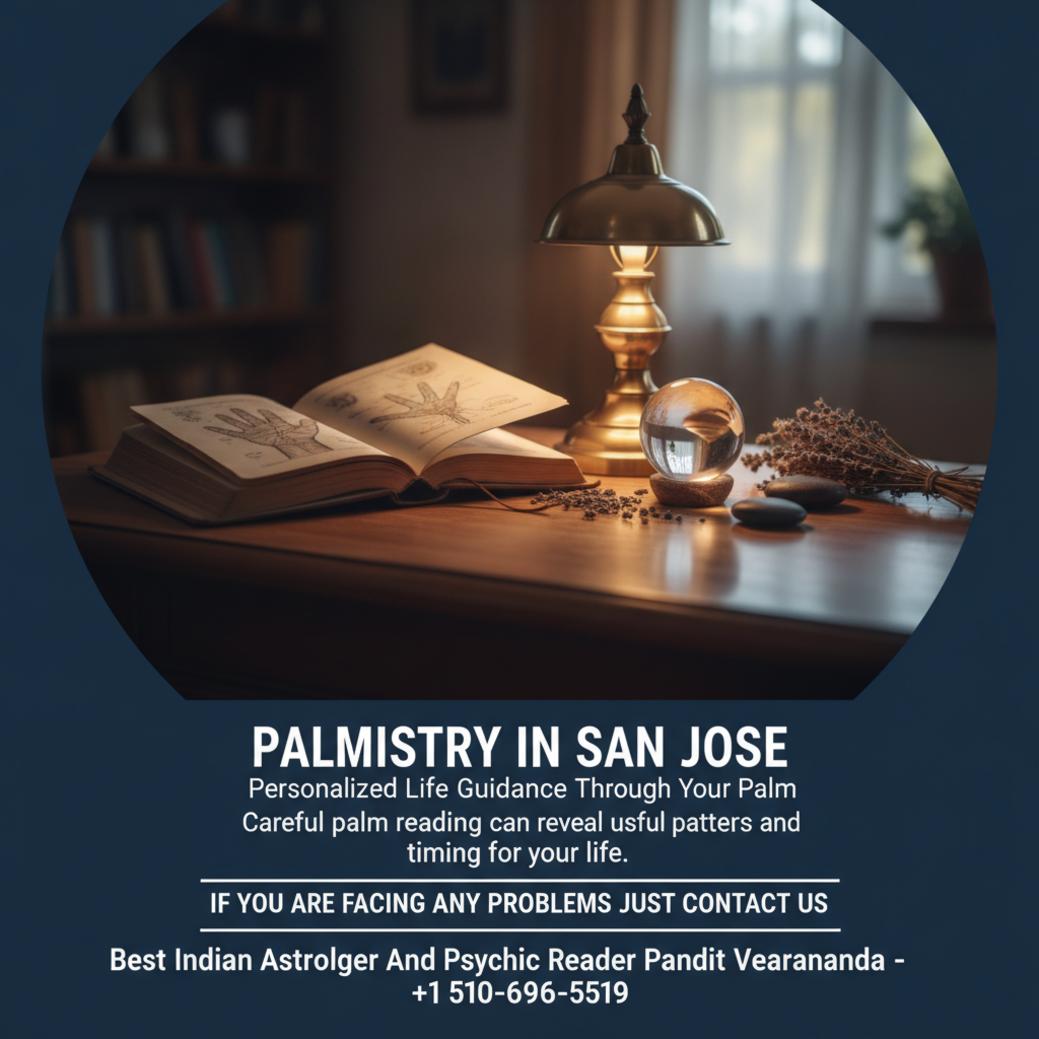 How Palmistry Works — A San Jose Astrologer Explains peaceful palmistry reading setup in San Jose office