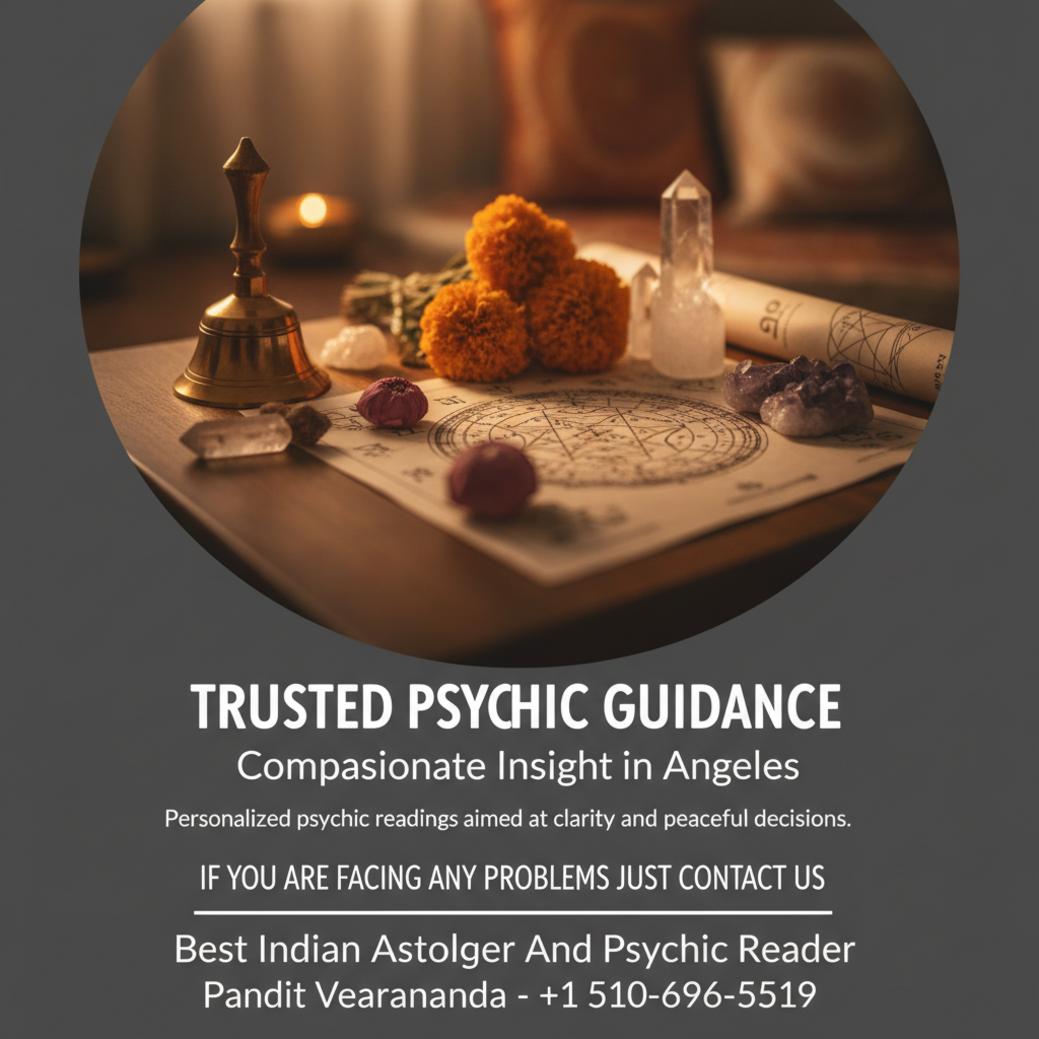 Trusted Psychic in Los Angeles, CA for Insight and Guidance traditional psychic reading setup with astrology charts in Los Angeles