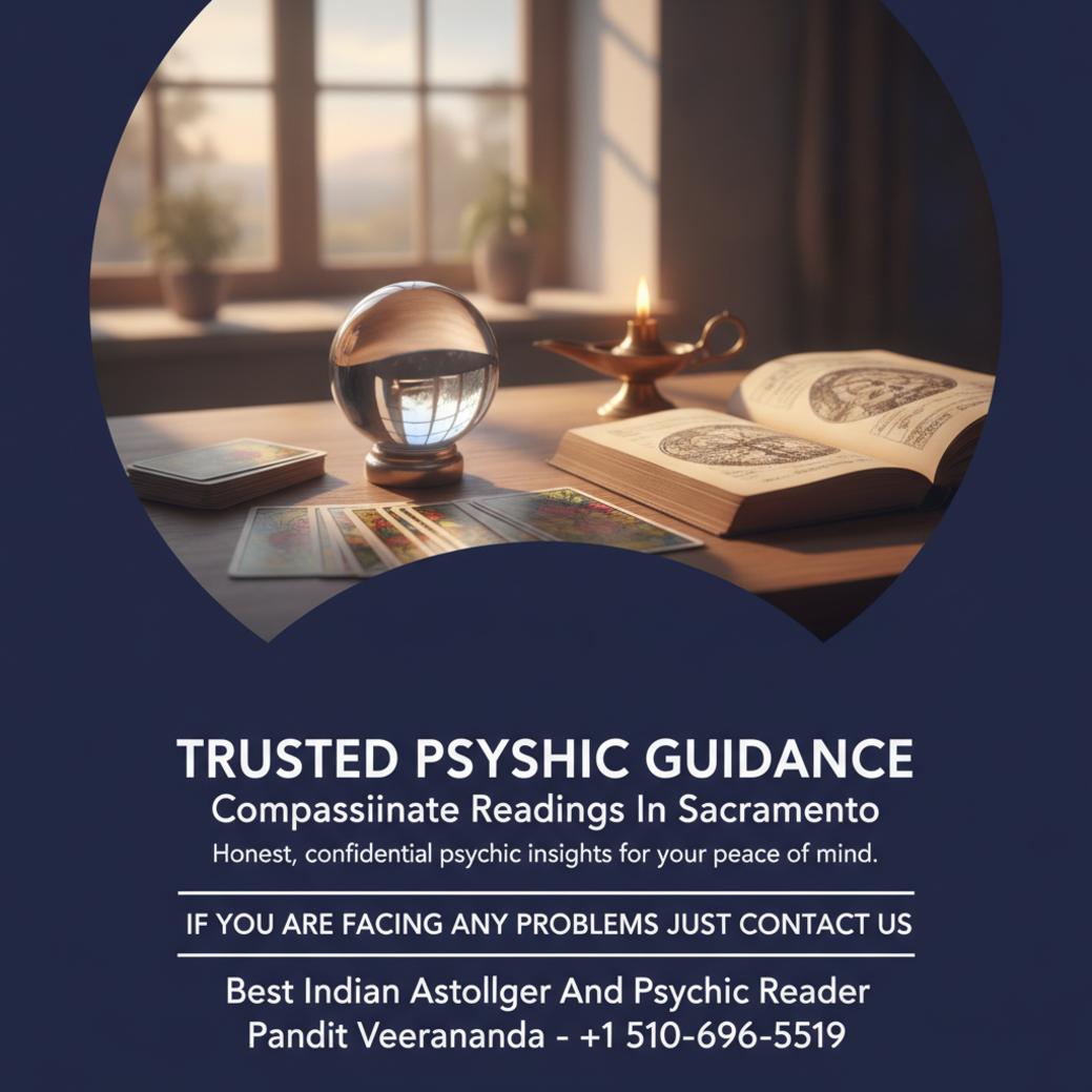 Trusted Psychic in Sacramento, CA for Guidance and Clarity Calm spiritual setup with psychic tools in Sacramento office room