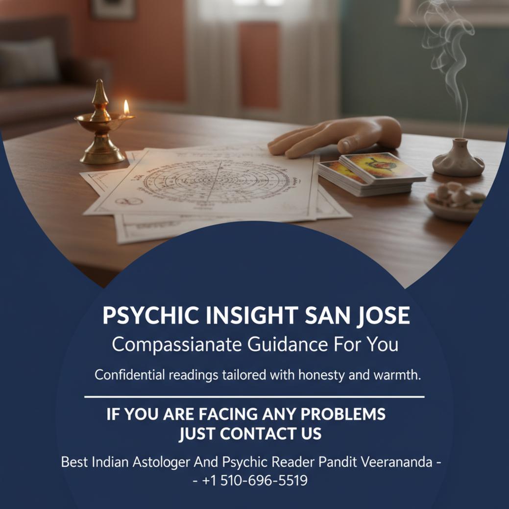 psychic reading setup with tarot cards and astrology charts in San Jose