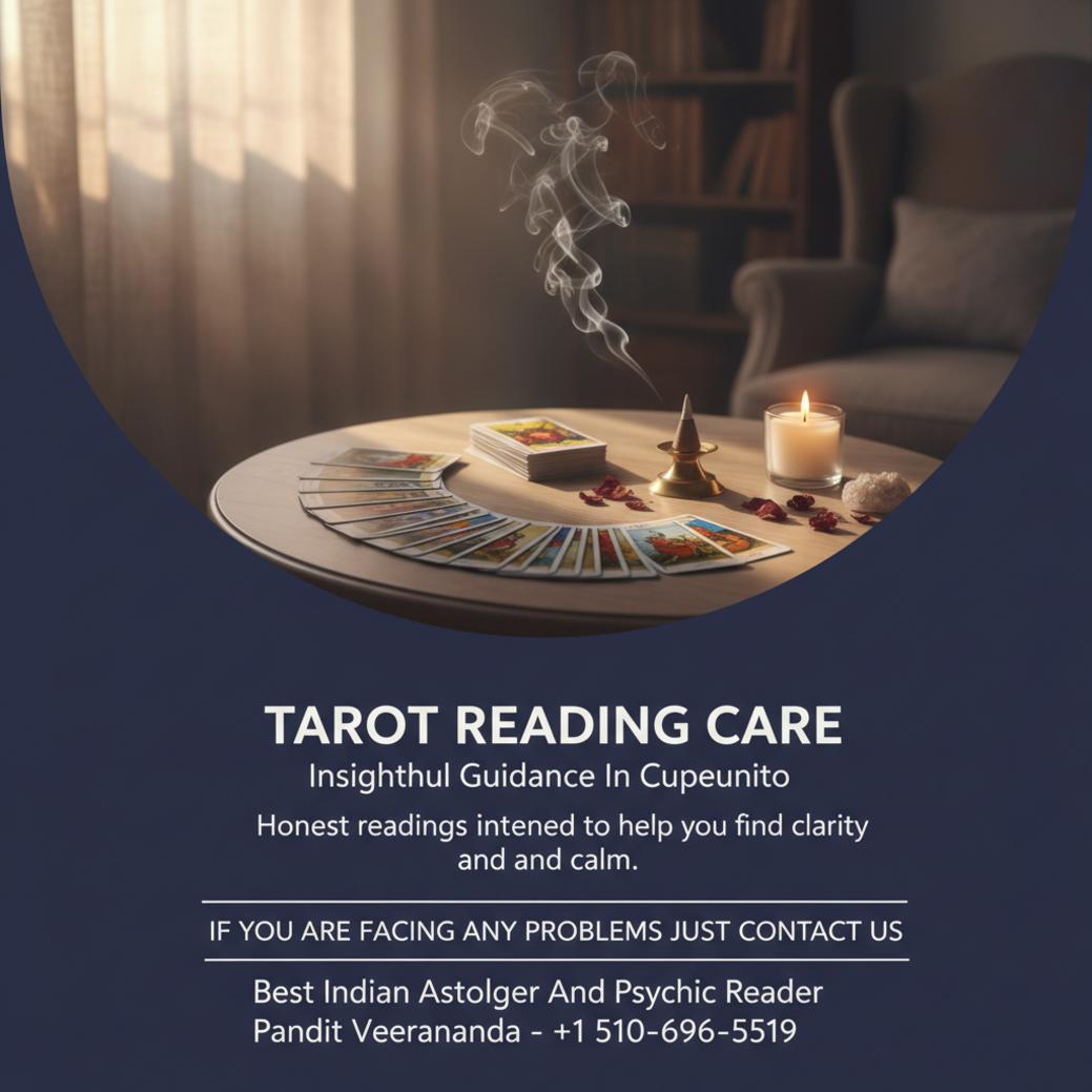 How Tarot Reading Can Guide You in Cupertino, CA Tarot reading setup with cards and candles in Cupertino, CA room