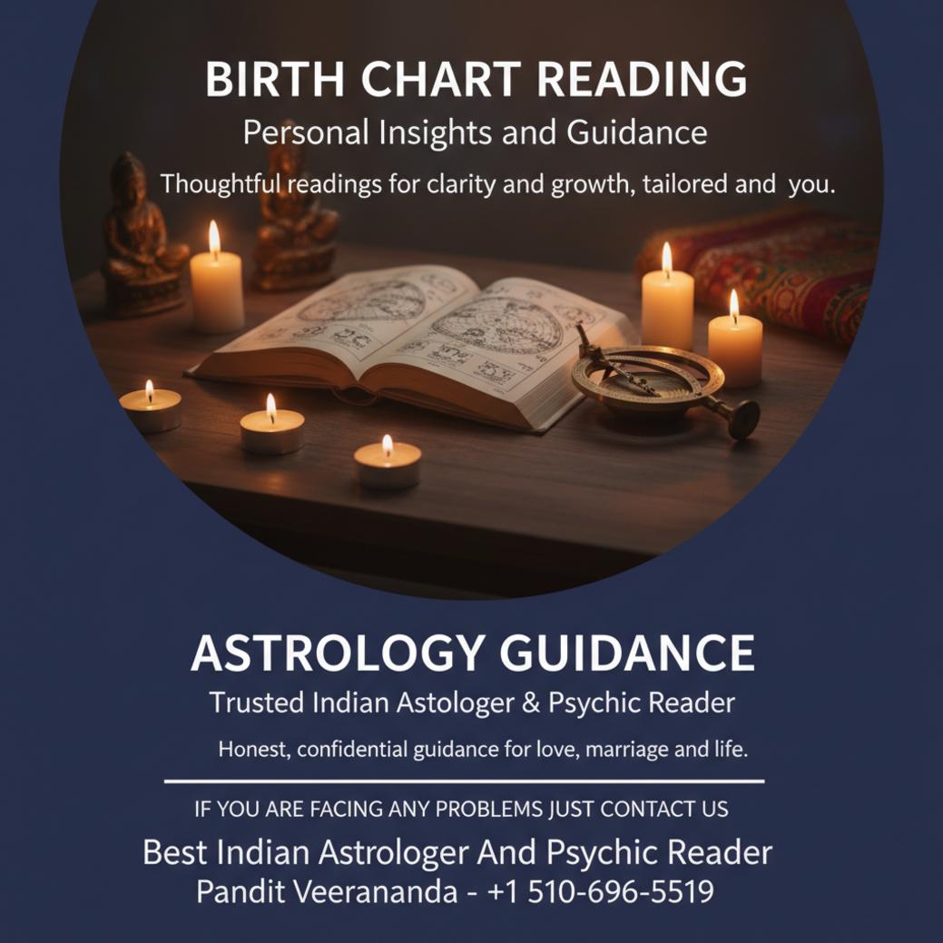 How Birth Chart Reading in California Can Guide Your Life
How Birth Chart Reading in California Can Guide Your Life
- Pandit Veerananda Indian Astrologer California
