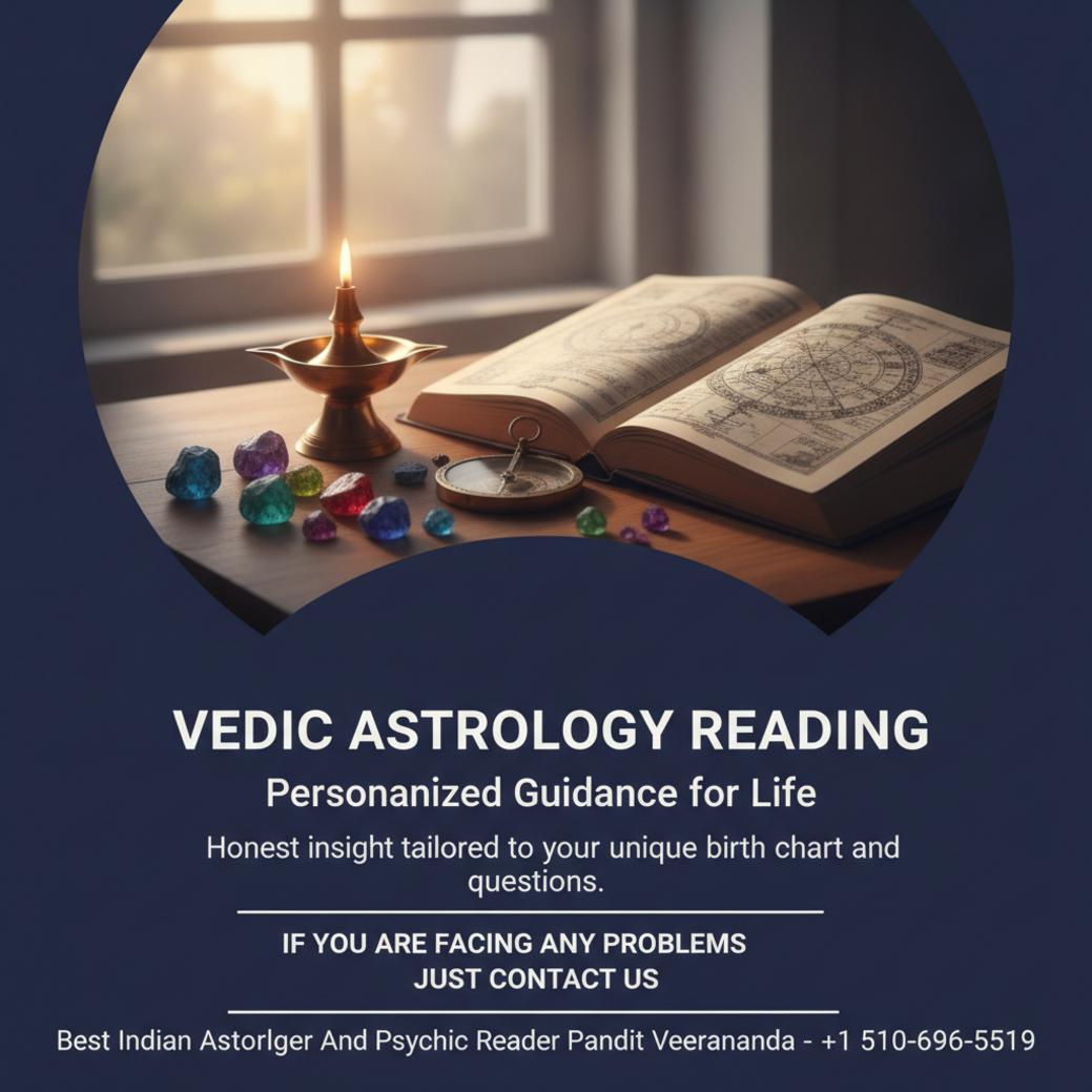 How Vedic Astrology Reading Helps You in San Francisco, CA Vedic astrology reading setup with kundli chart near window in San Francisco office